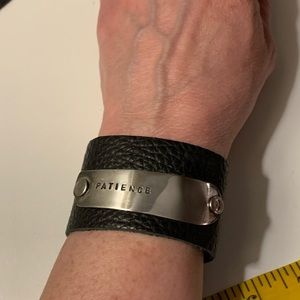 Recycled Leather & Spoon Bracelet!